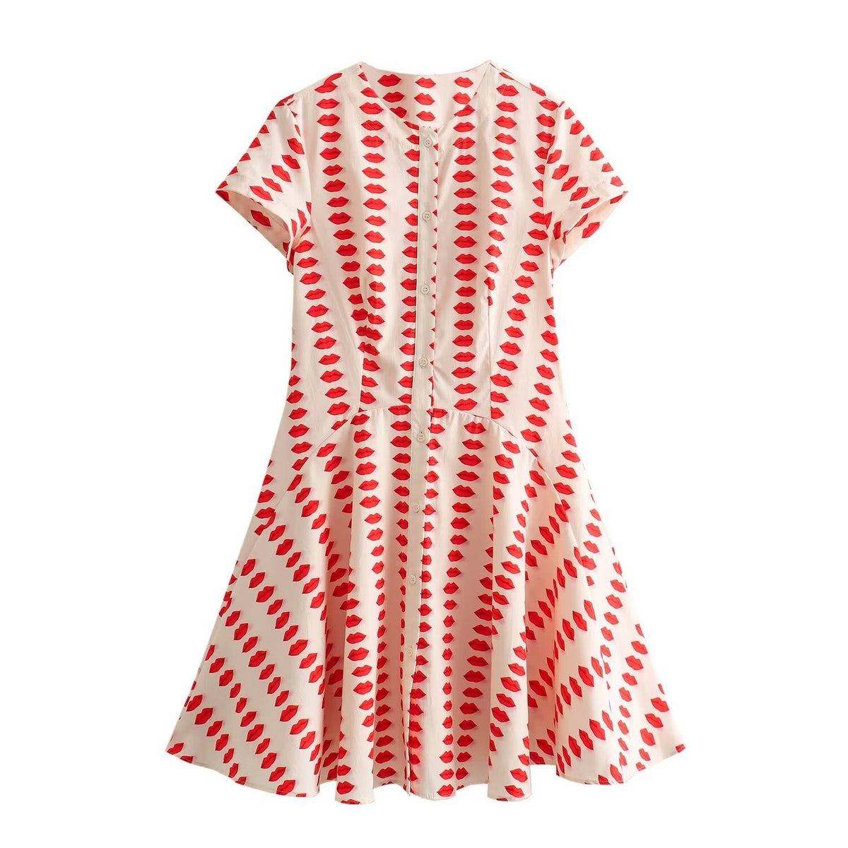 New spring and summer printed dress