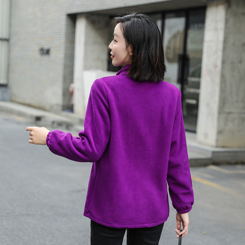 BUY Women's Solid Color Lapel Button Slim Fit Fit Blazer Online in United Kingdom - Styluxfusion