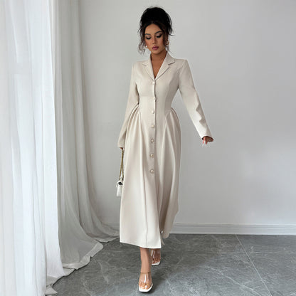 BUY Women's Solid Color Lapel Button Slim Fit Fit Blazer Online in United Kingdom - Styluxfusion