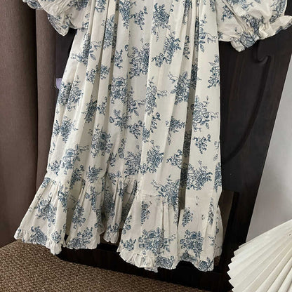 Summer girls' printed floral dress